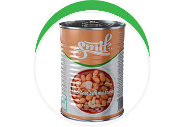 کنسرو لوبیا با قارچ اسمیف - 380 گرم